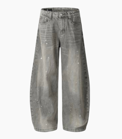 SPLASH BAGGY DENIM PANTS