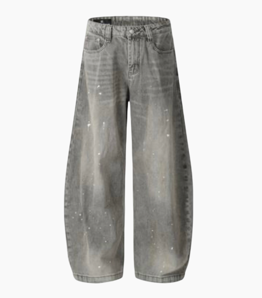 SPLASH BAGGY DENIM PANTS