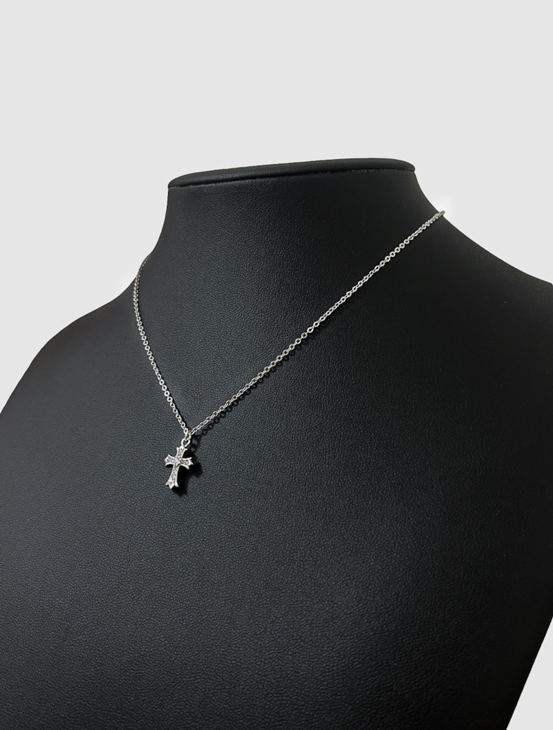 silver925 シルバー十字架ネックレス BU4011