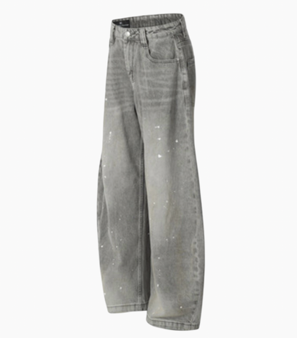 SPLASH BAGGY DENIM PANTS