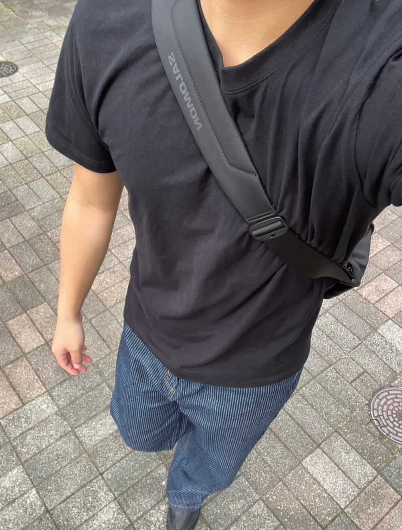 短丈クリーン黒Tシャツ BU1146