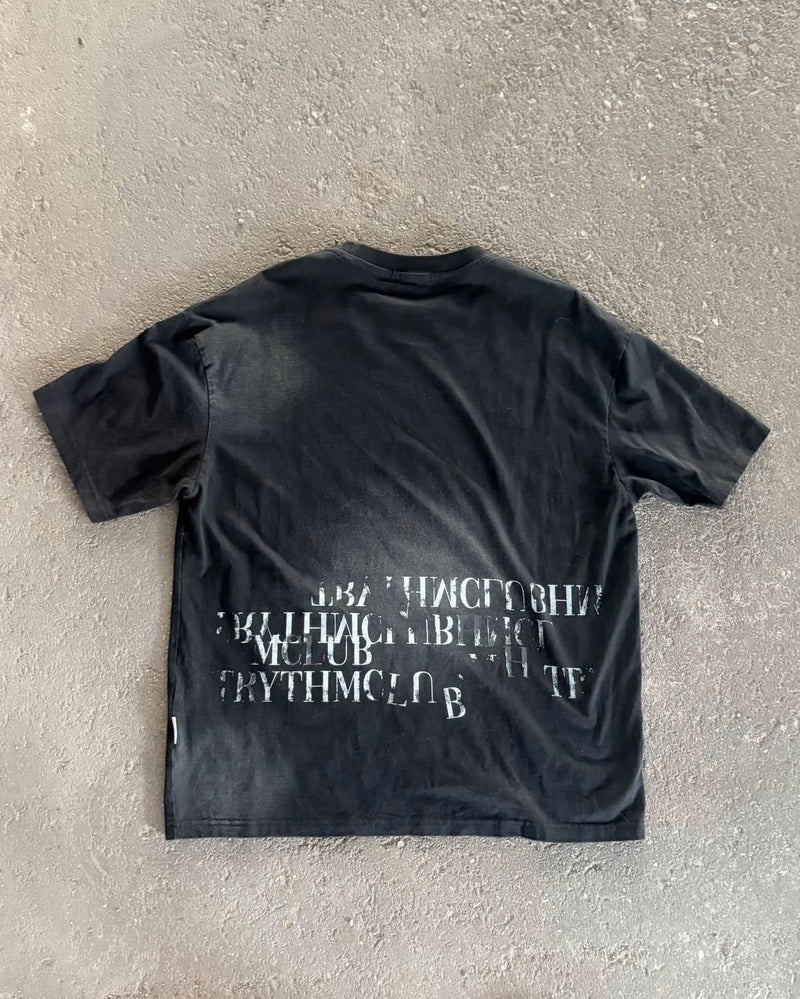 フェードスプレーレタリングTシャツ KE1152