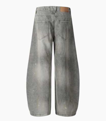 SPLASH BAGGY DENIM PANTS