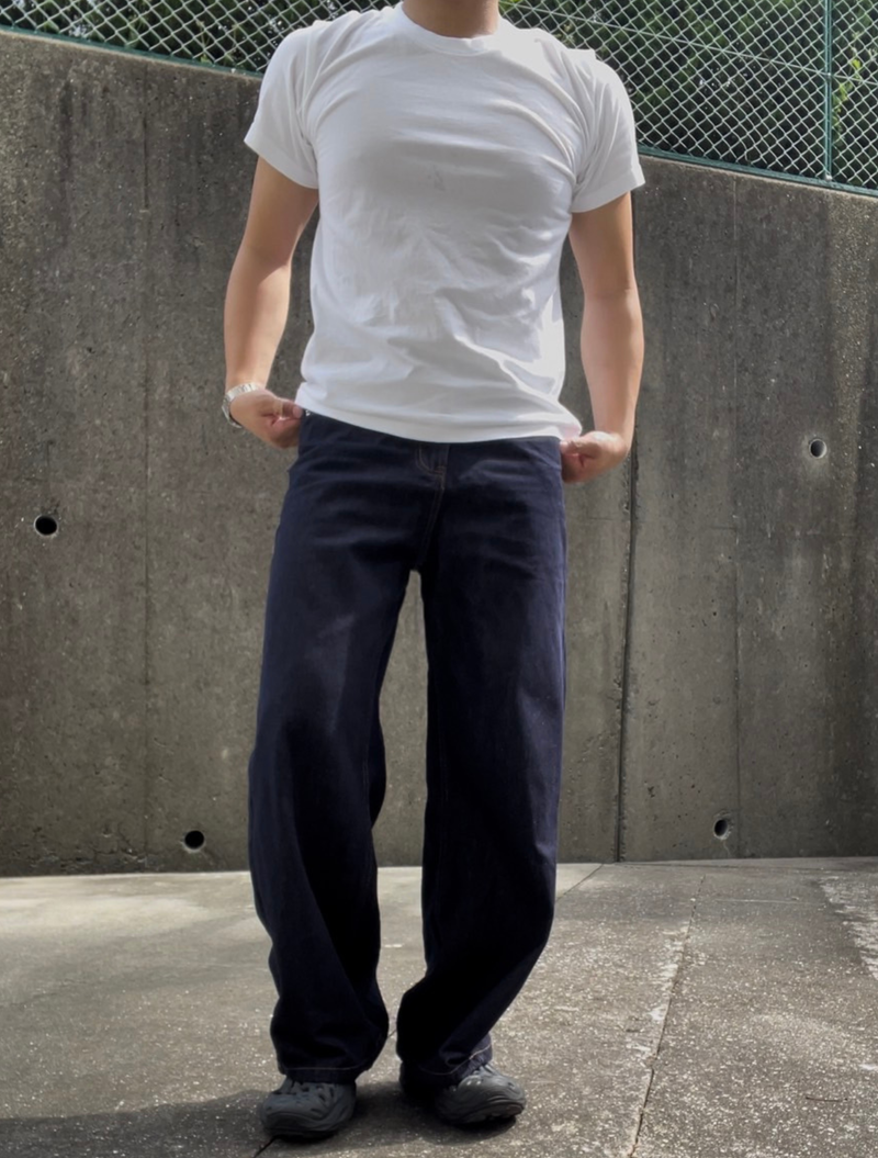 短丈クリーン白Tシャツ BU1145