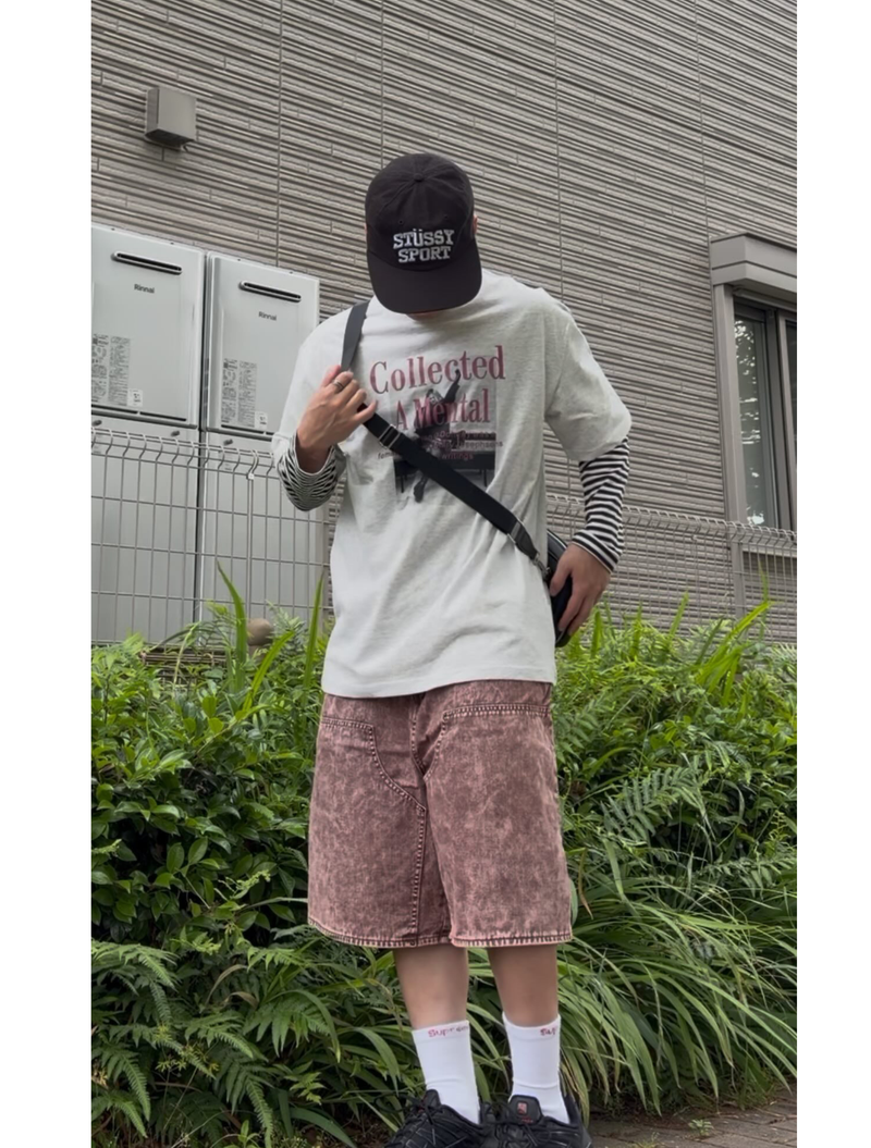 アメリカンレトロオールドロゴプリントTシャツ RU1007