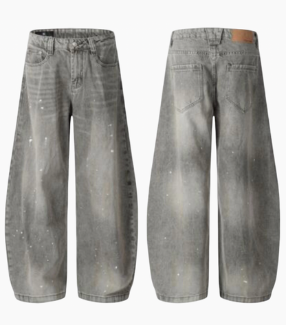 SPLASH BAGGY DENIM PANTS