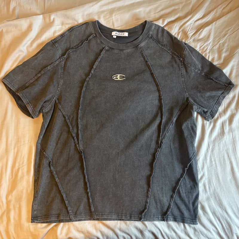 フェードウォッシュエッジラインTシャツ KE1022