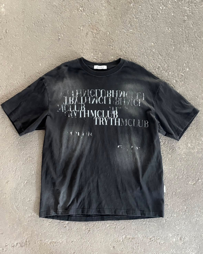 フェードスプレーレタリングTシャツ KE1152
