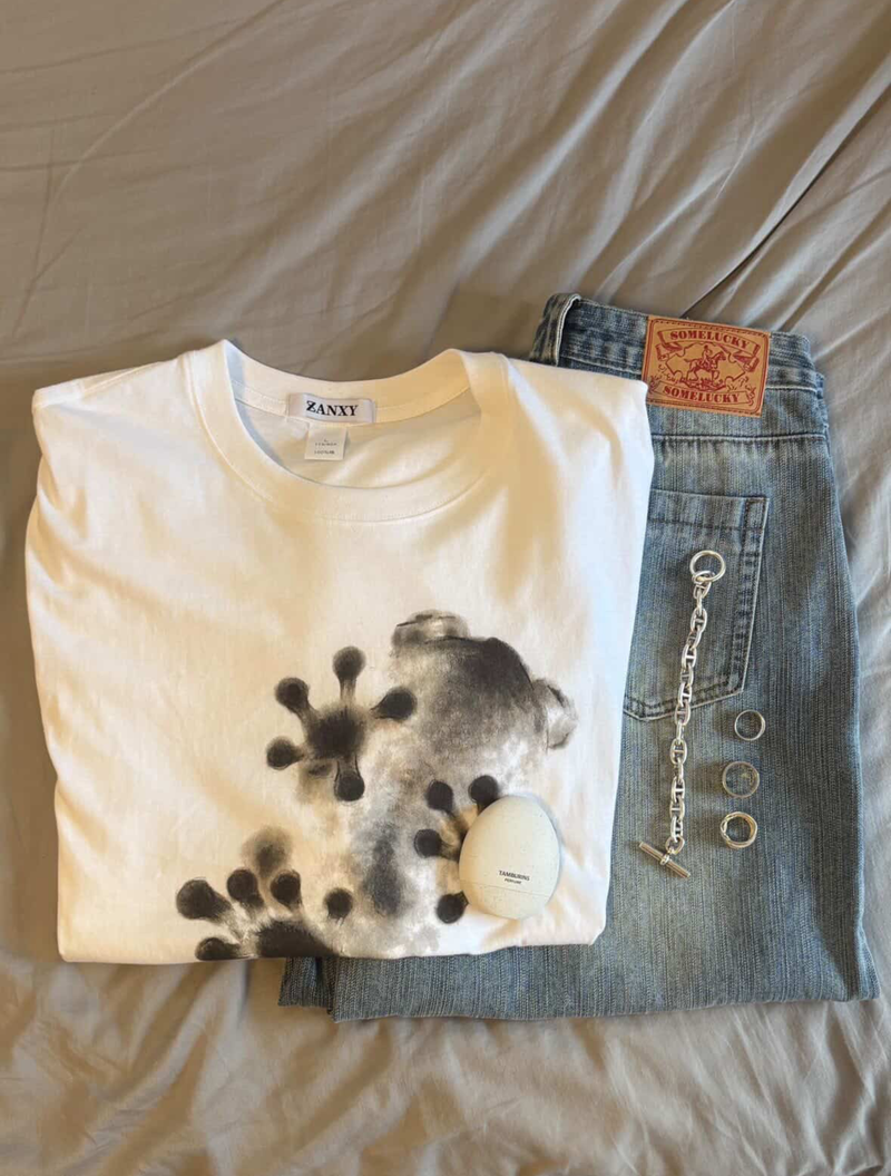 ヴィンテージレトロアートTシャツ KE1200