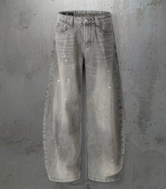 SPLASH BAGGY DENIM PANTS