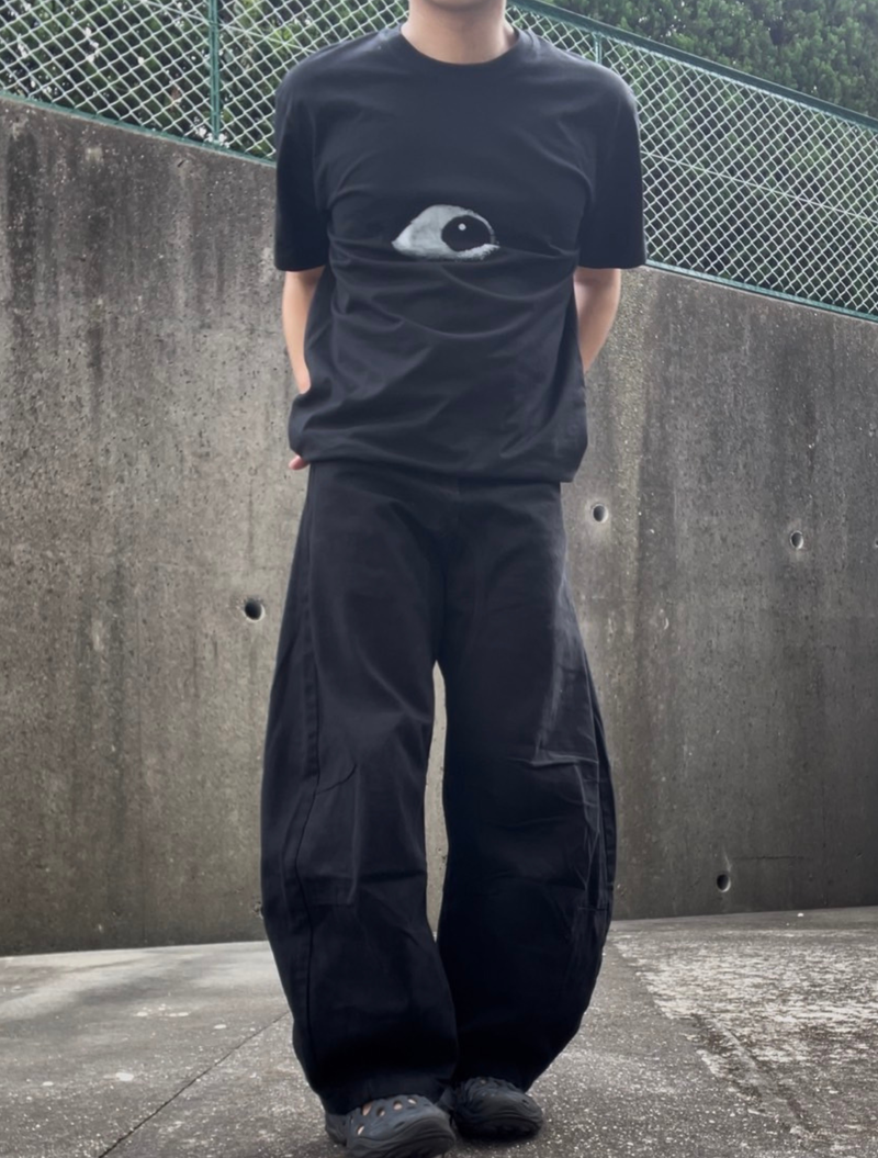 オールドアイプリントルーズTシャツ BU1044