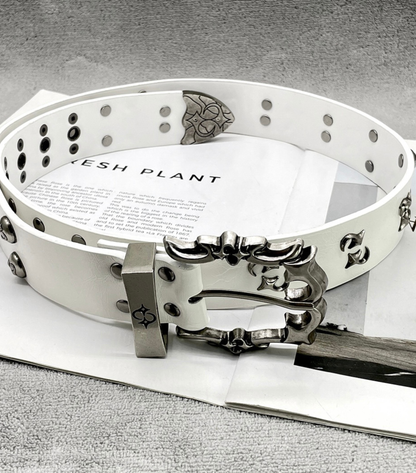 SILVER BUCKLE BELT