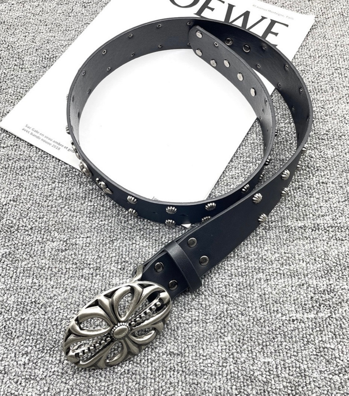 CHROME CREST BELT