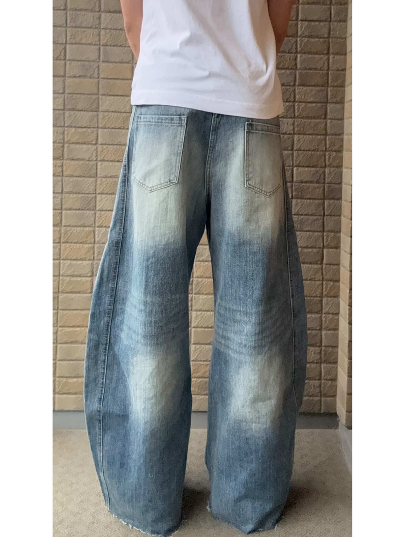ラインバルーンデニムパンツ KE2001