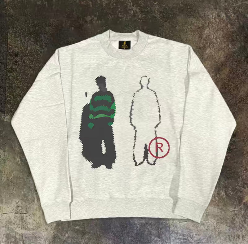 シルエットグラフィックルーズスウェット RY1299