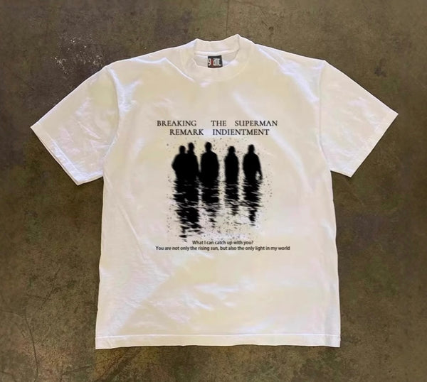 シャドウシルエットグラフィックTシャツ ZA1010