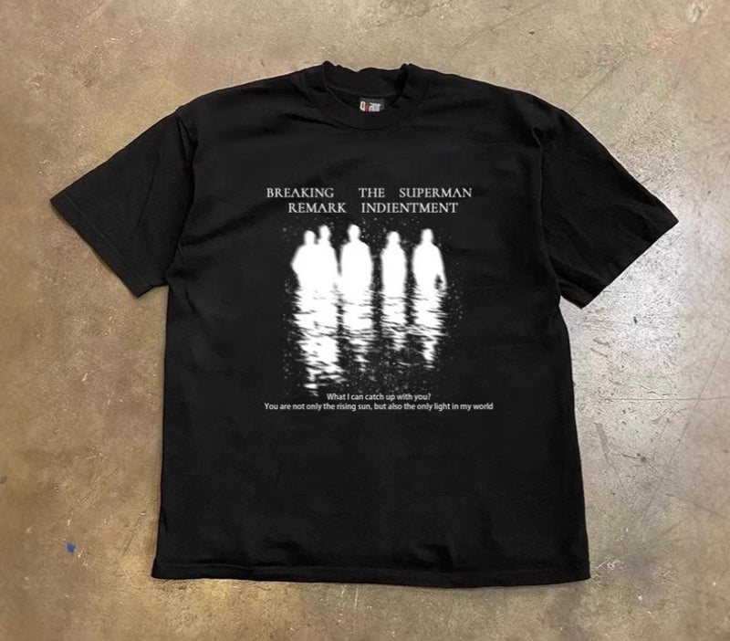 シャドウシルエットグラフィックTシャツ ZA1010