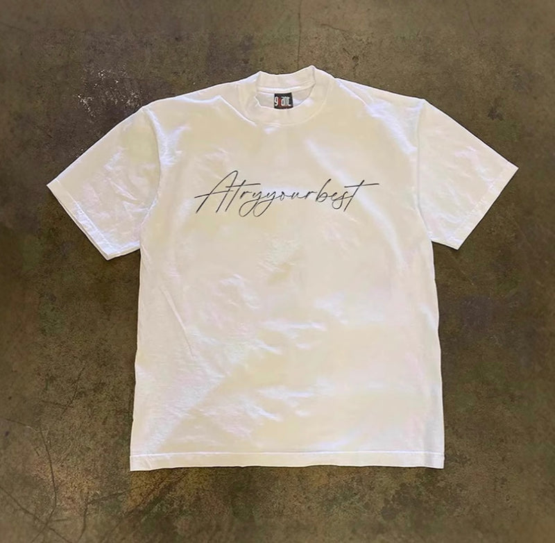 レタリングクリーンロゴTシャツ 1020