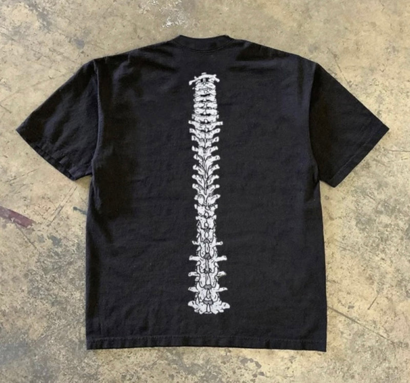 ヴィンテージグラフィックボーンTシャツ ZA1038
