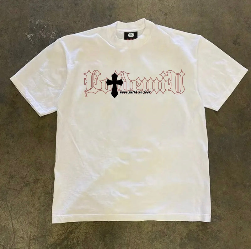 ゴシッククロスグラフィックTシャツ ZA1039