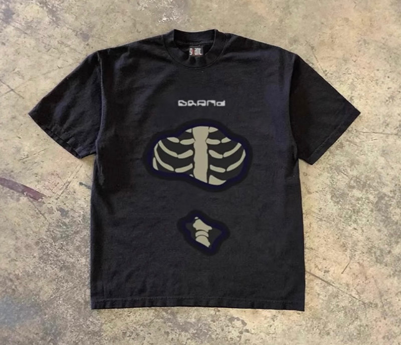 レトロボーンパッチTシャツ ZA1041