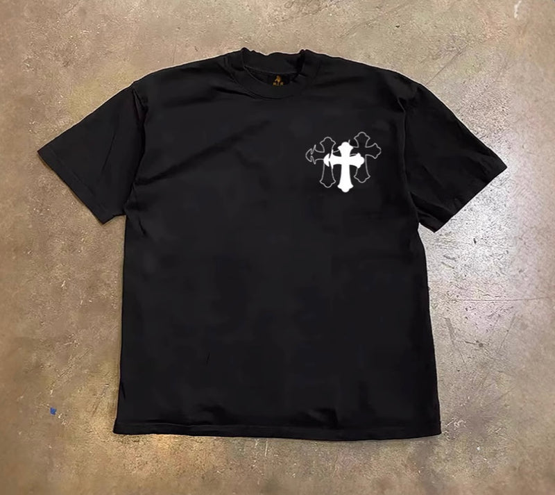 ゴシッククロスグラフィックTシャツ ZA1043