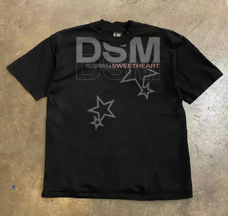 スターエンブレムグラフィックTシャツ ZA1050
