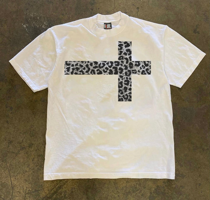 ゴシッククロスレオパートTシャツ ZA1053