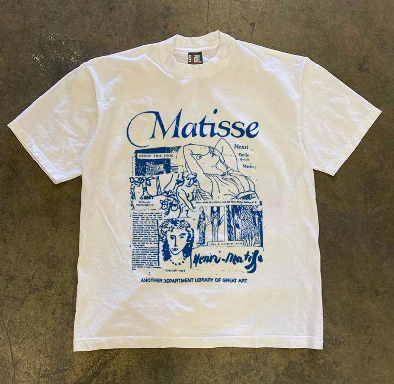 フレンチポスターアートTシャツ ZA1055