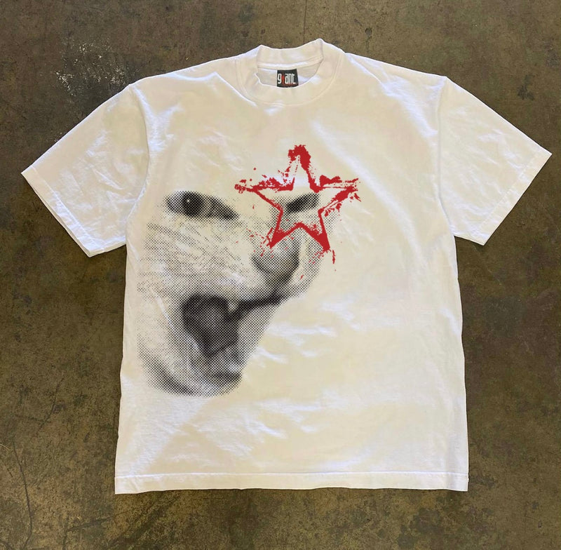 グランジキャットスターTシャツ ZA1060