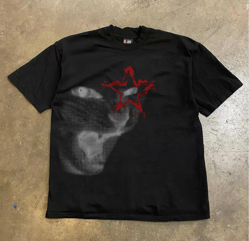 グランジキャットスターTシャツ ZA1060