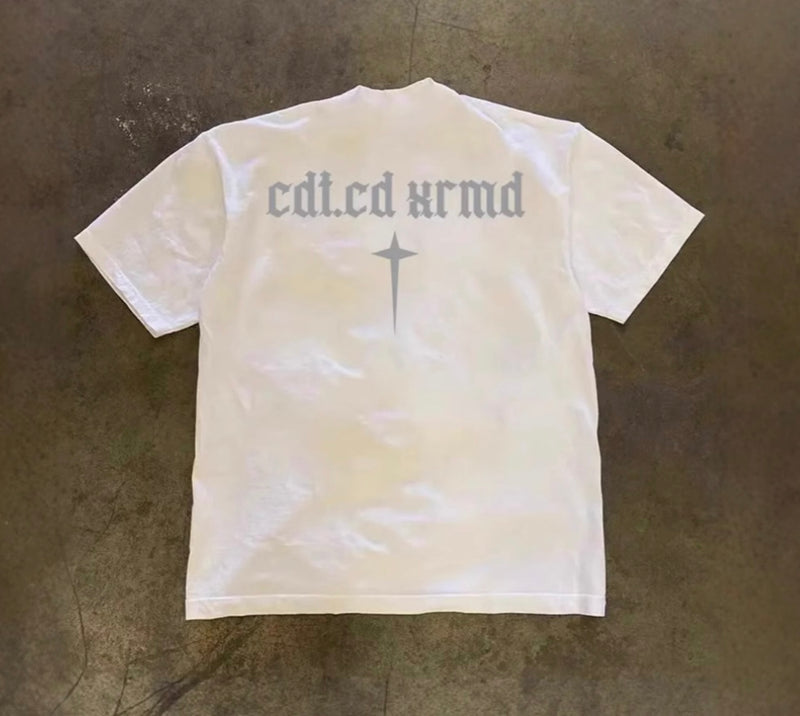 ゴシックレタリングクロスTシャツ ZA1061