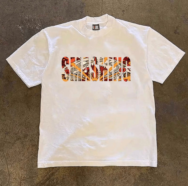 レトロロックファイヤーロゴTシャツ ZA1066
