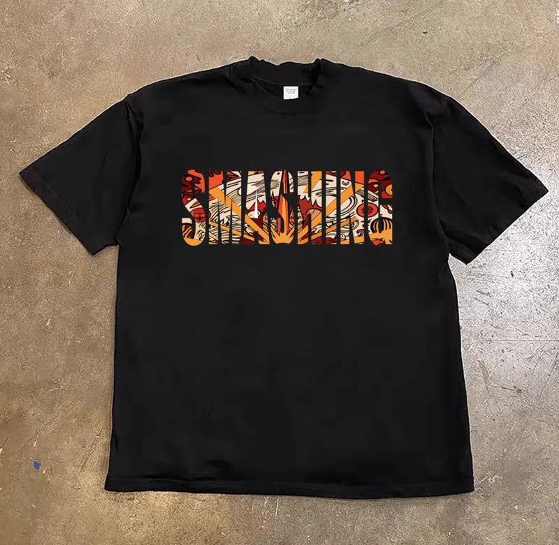 レトロロックファイヤーロゴTシャツ ZA1066