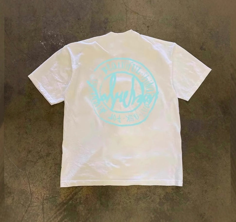 レトロストリートサークルロゴTシャツ ZA1067