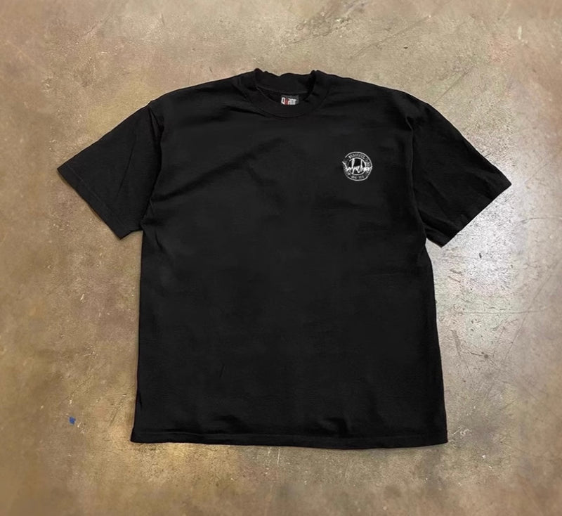 レトロストリートサークルロゴTシャツ ZA1067