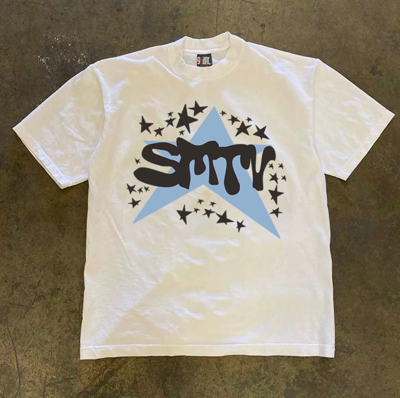 アメリカンスターレタリングTシャツ RY1072