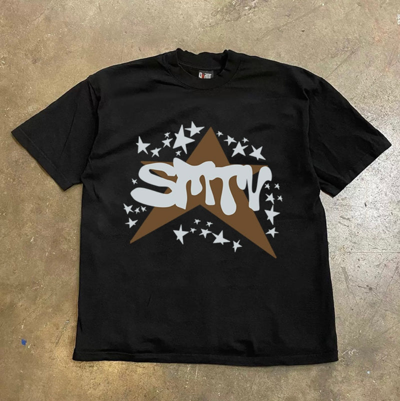 アメリカンスターレタリングTシャツ RY1072
