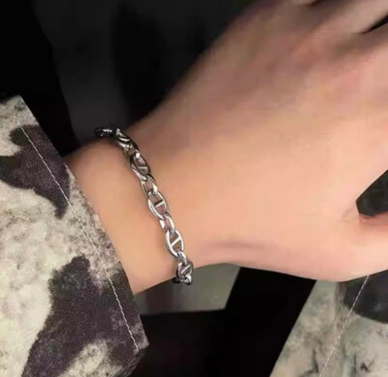 アンカープレートチェーンブレスレット RY6032