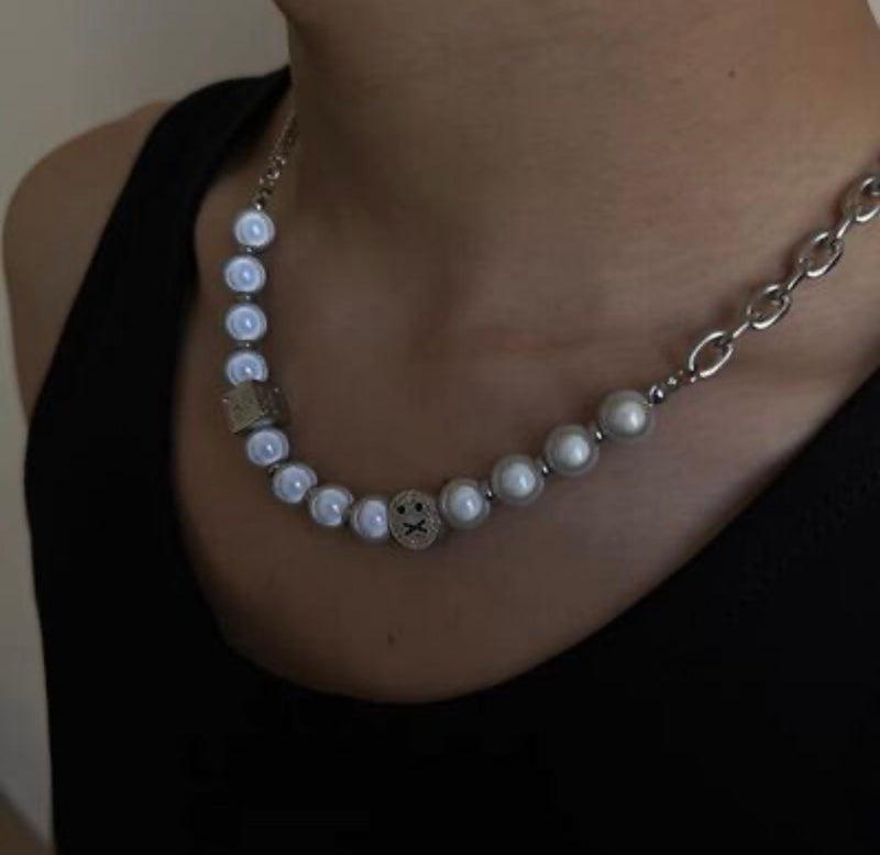 パールモチーフチェーンネックレス RY6382