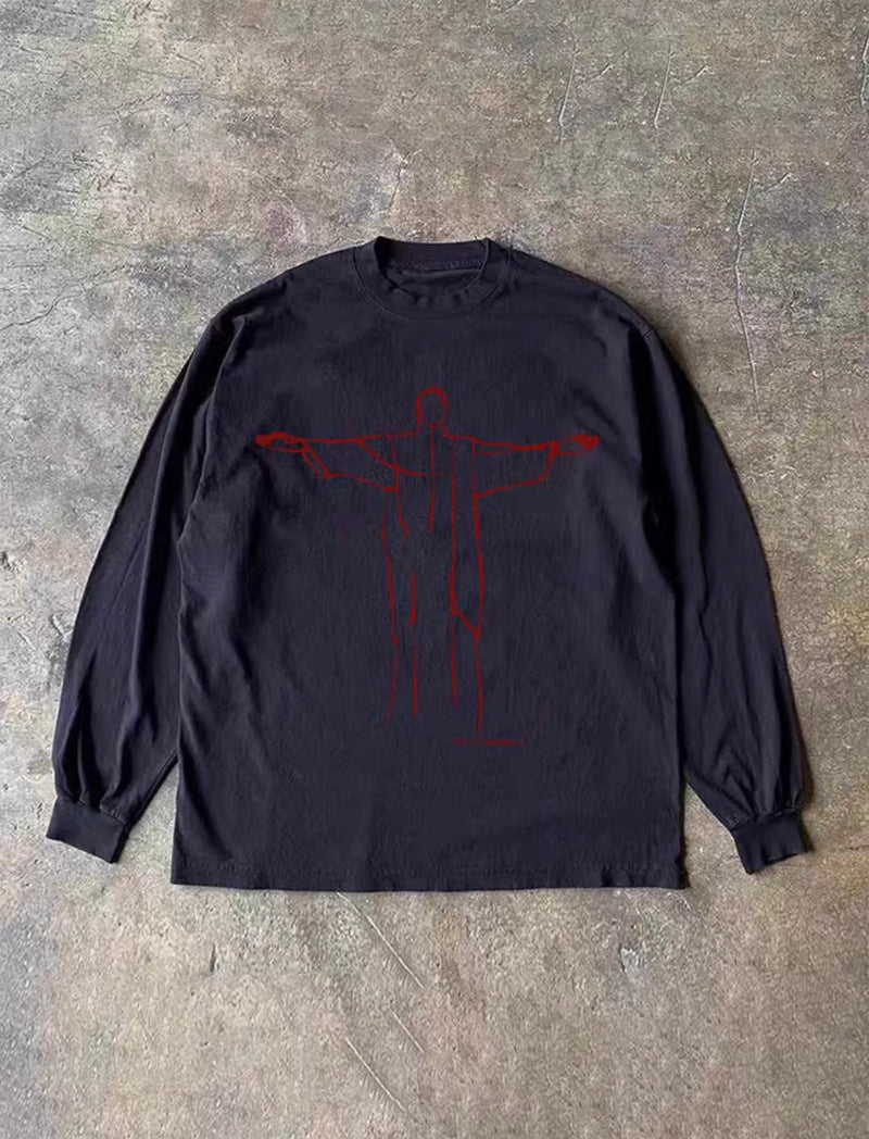 ライングラフィックルーズロンT RY1901