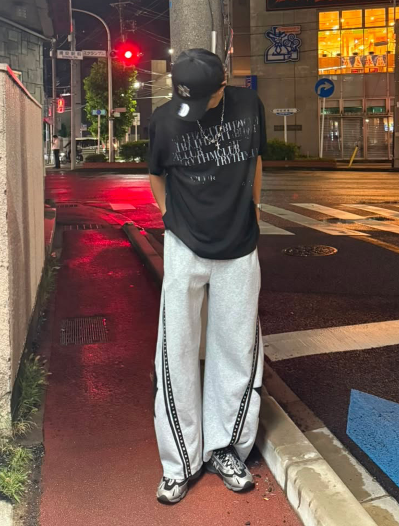 スターパッチラインスウェットパンツ YU2012