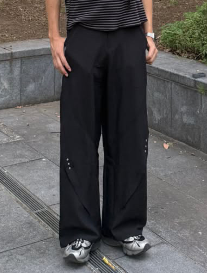 カーブワイドスラックスパンツ YU2013