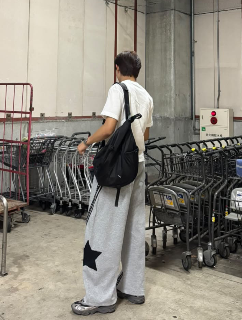 スターパッチラインスウェットパンツ YU2012